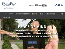 Tablet Screenshot of homeproservices.com